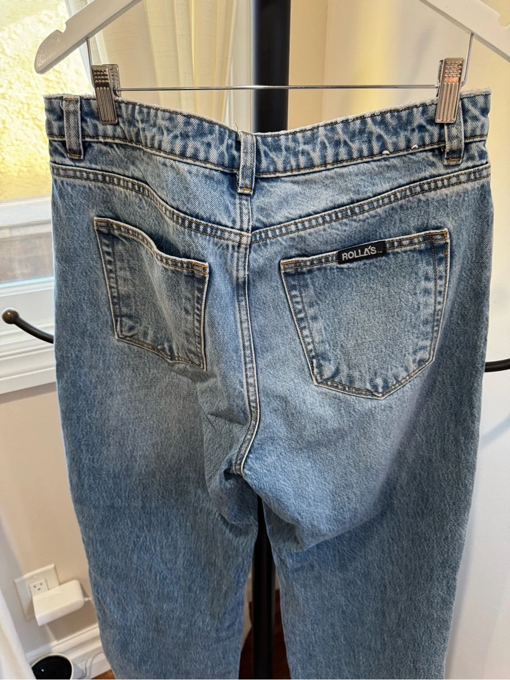 ROLLA'S Women's G’Day Mate Light Blue Boot Cut Jeans Size 28 10 Super Loose
